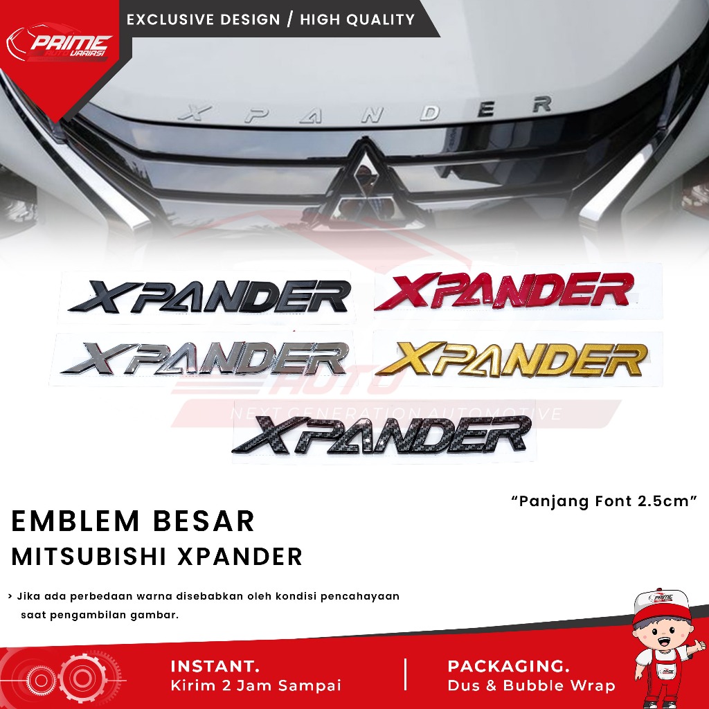Jual Emblem Tulisan XPANDER Engine Hood Kap Mesin OEM PRODUCT | Shopee ...