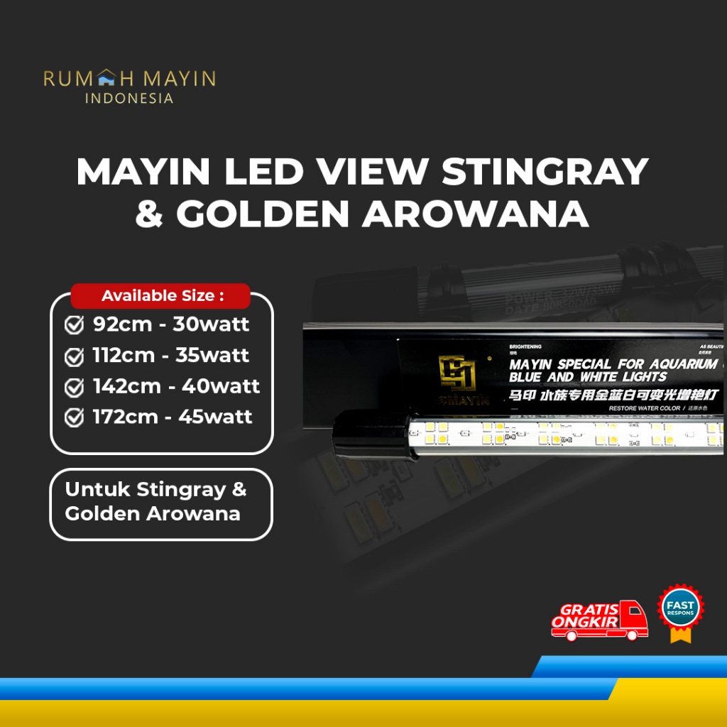 Jual (KHUSUS INSTANT) Lampu LED VIEW for Stingray and Golden Arwana ...
