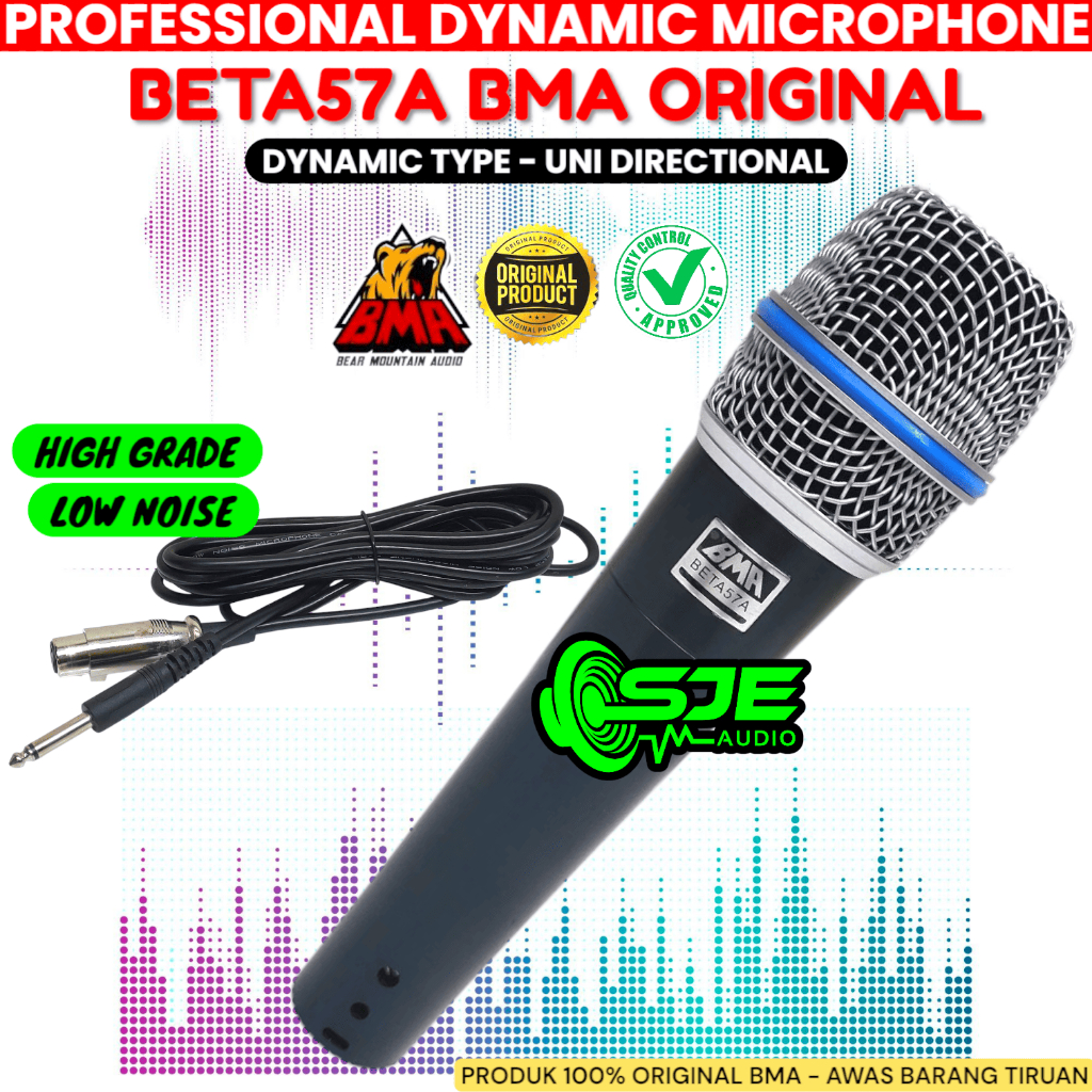 Jual MIC MICROPHONE BMA BETA 57A TAK DYNAMIC KABEL BETA57A BETA57 BETA ...