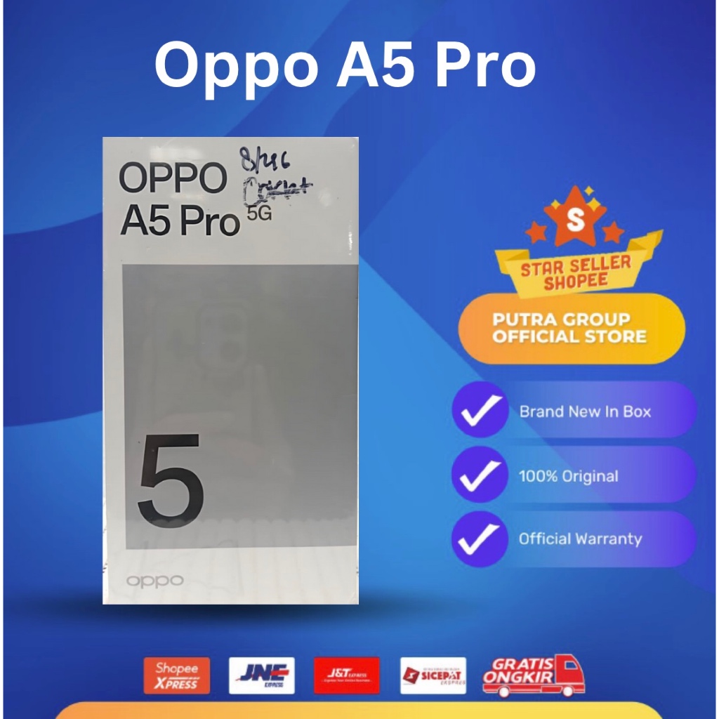 OPPO A5 Pro 8+256 Go Double SIM Bleu - Neuf Sous Blister - Garantie 2 Ans