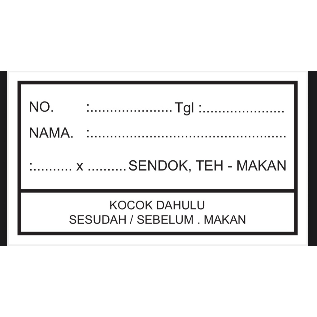 Jual Label Stiker Obat / Label Obat Sirup / Lable Obat / Stiker Obat ...