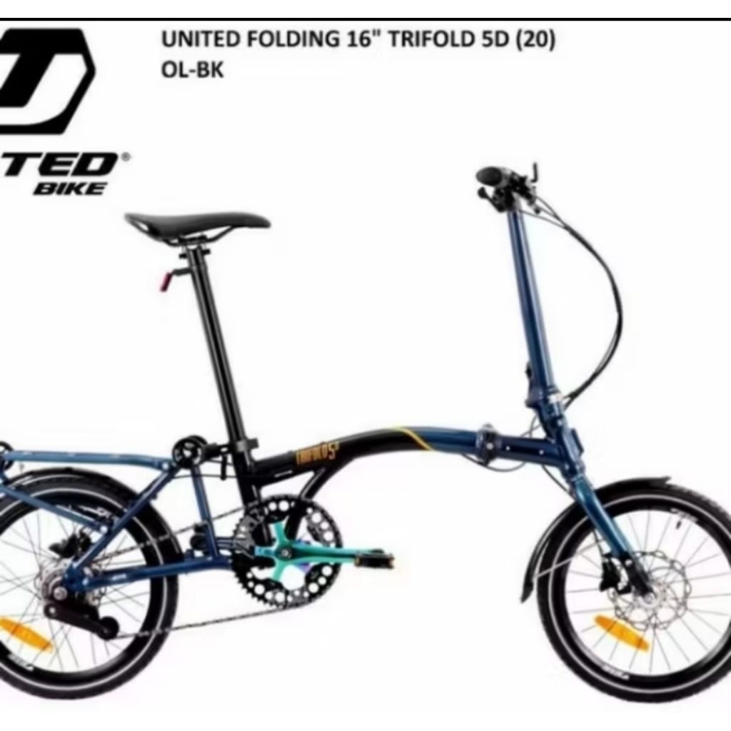 Jual Lipat UNITED TRIFOLD 5D 16 inch Alloy