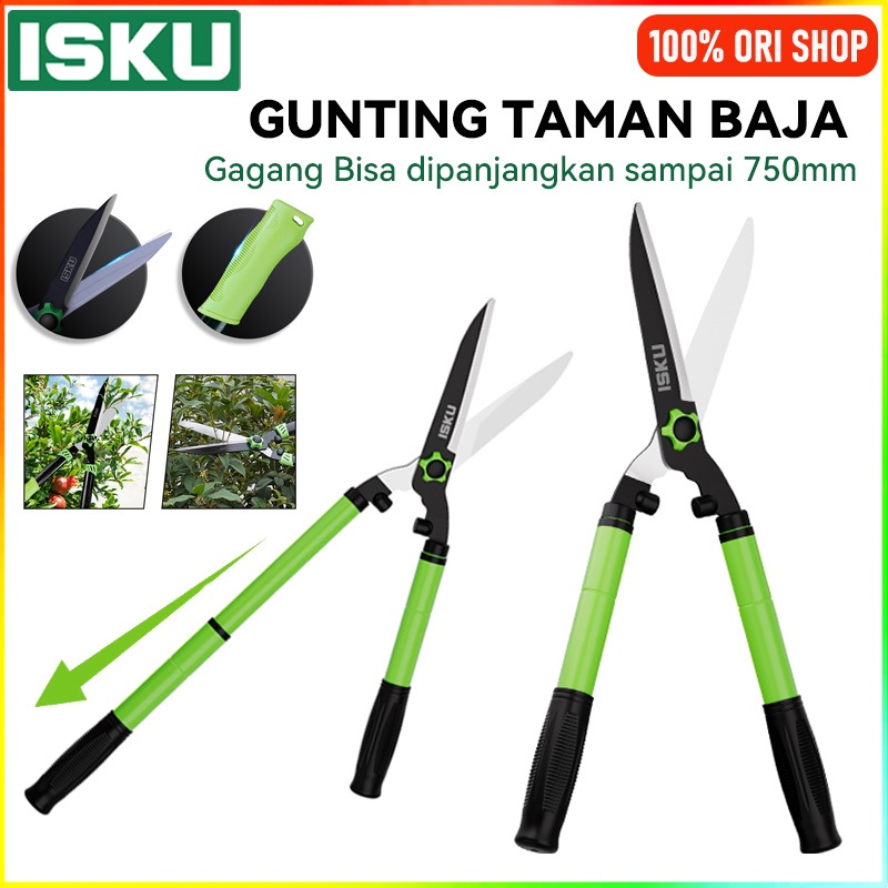 Jual ISKU Gunting Potong Rumput 55cm-75cm/Gunting Rumput Taman Gunting ...