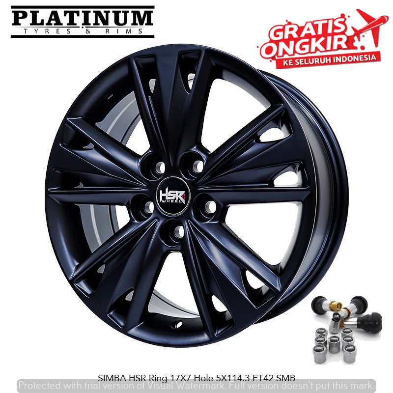 Jual VELG MOBIL HILUX LEXUS EXPANDER HSR SIMBA RING 17 PCD 5X114,3 ...