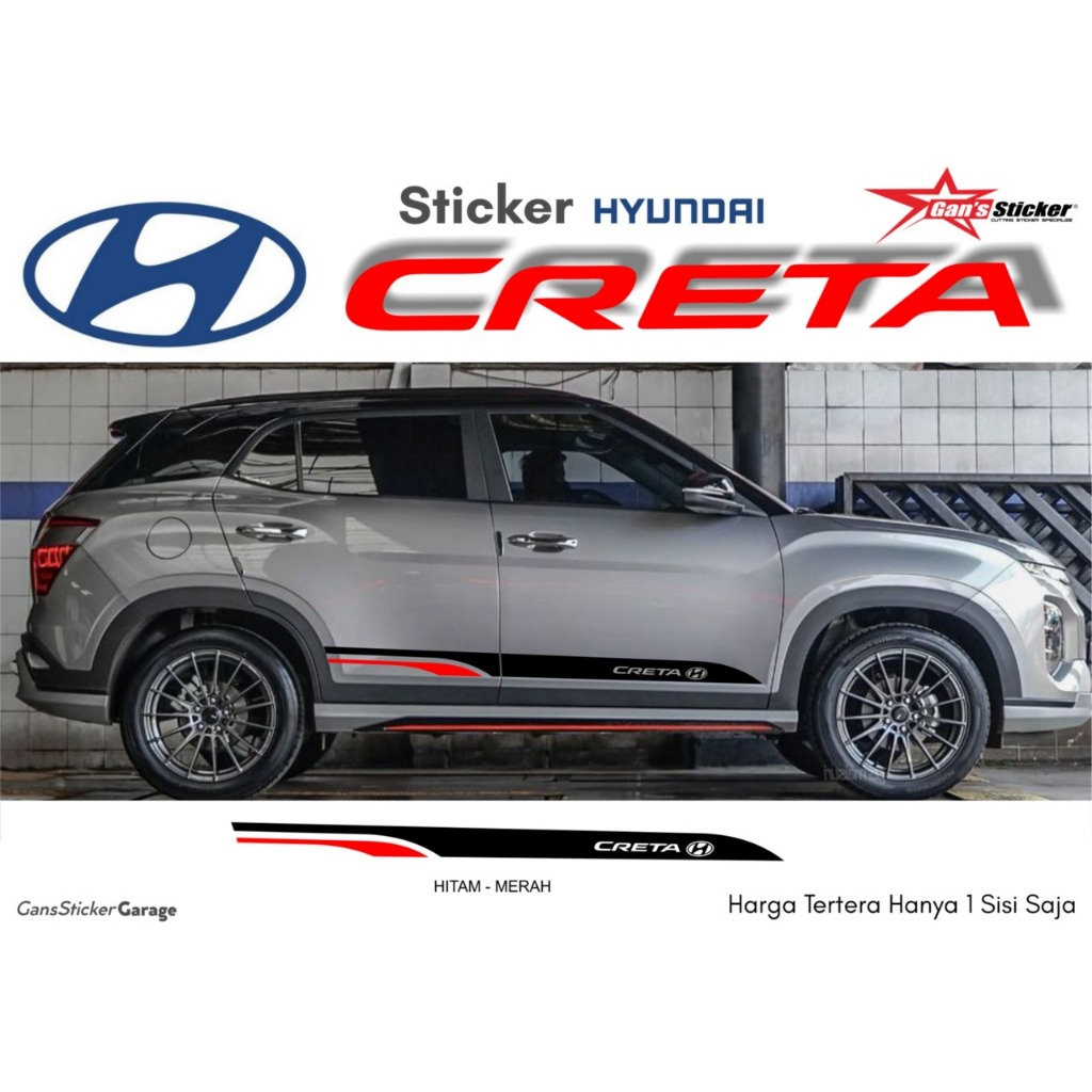 Jual Sticker Cutting Premium Hyundai Creta Sticker All New Hyundai ...