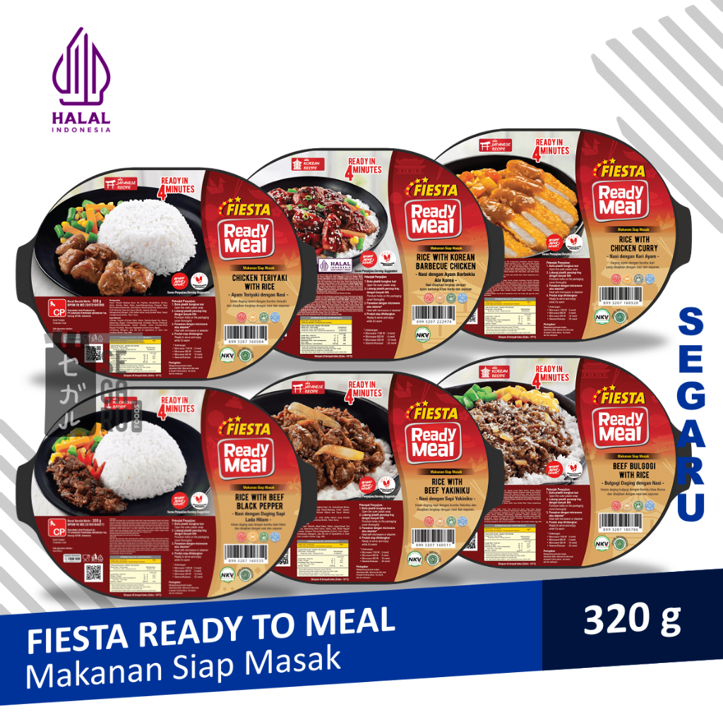 Jual FIESTA Ready Meal Rice With Beef or Chicken 320 gram | Shopee ...