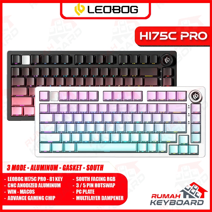 Jual LEOBOG HI75C PRO - 75% - 3 Mode - Aluminum - Gasket - Flex Cut ...