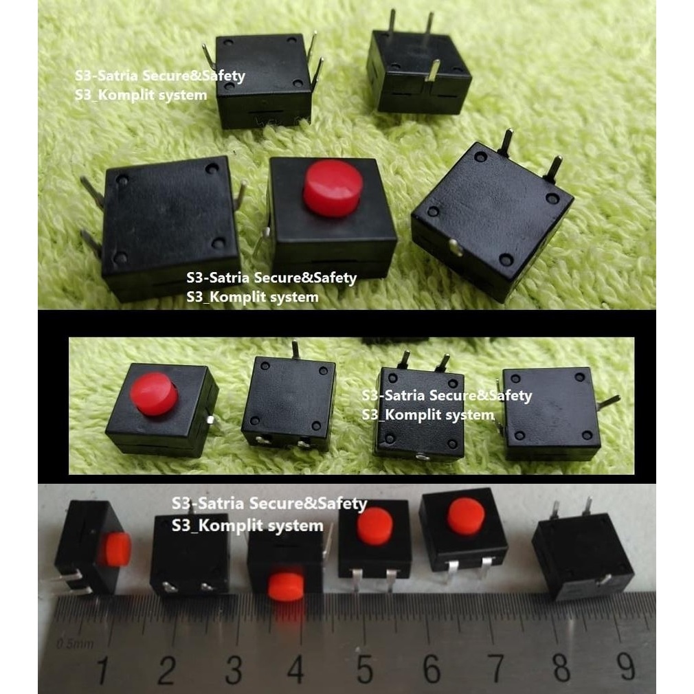Jual tombol senter Saklar 3pin kaki 3kaki 3P 3 P pin 3pin swtich tekan ...