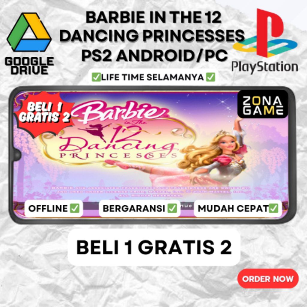 Jual Barbie in the 12 Dancing Princesses bisa di Android PC - Main Image