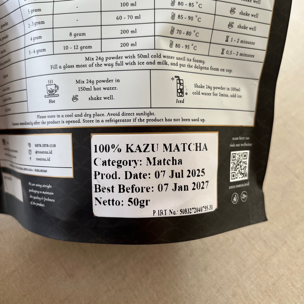 Jual READY KAZU Matcha - Ceremonial and Premium Japanese Matcha Powder ...