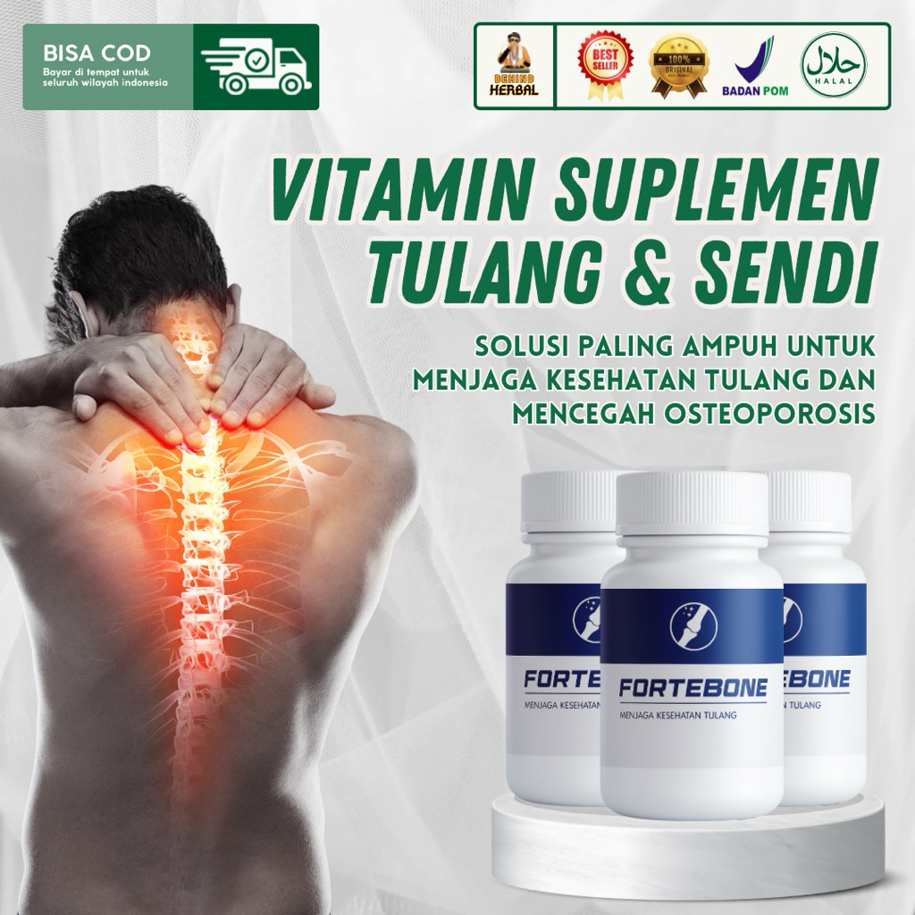 Jual FORTEBONE Vitamin Tulang dan Sendi Suplemen Kesehatan Tulang Obat ...