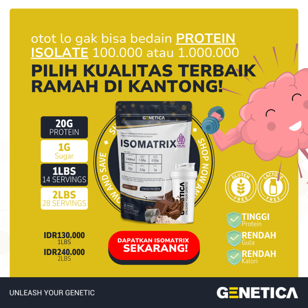 Jual Genetica Isomatrix 2 Lbs Protein Isolate Matrix | Shopee Indonesia