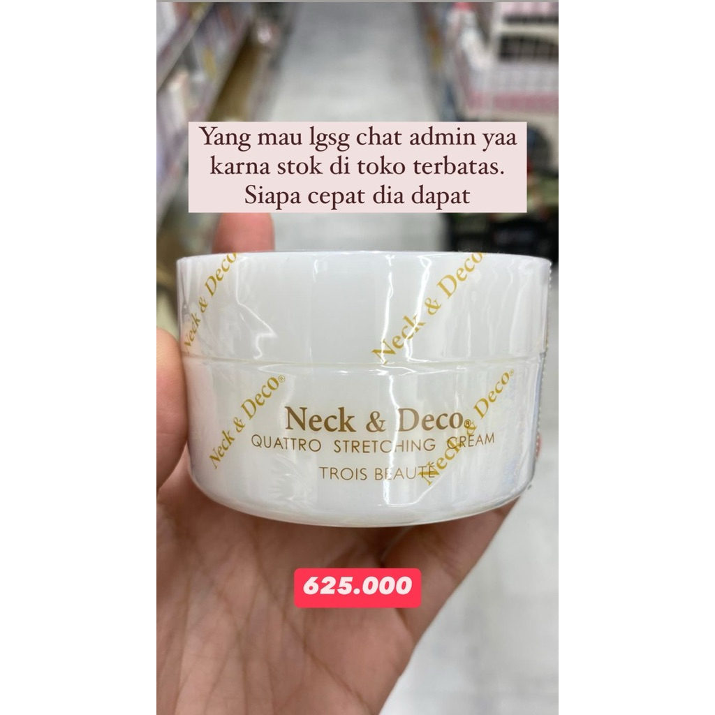 Jual NECK & DECO QUATTRO STRETCHING CREAM 80gr krim untuk