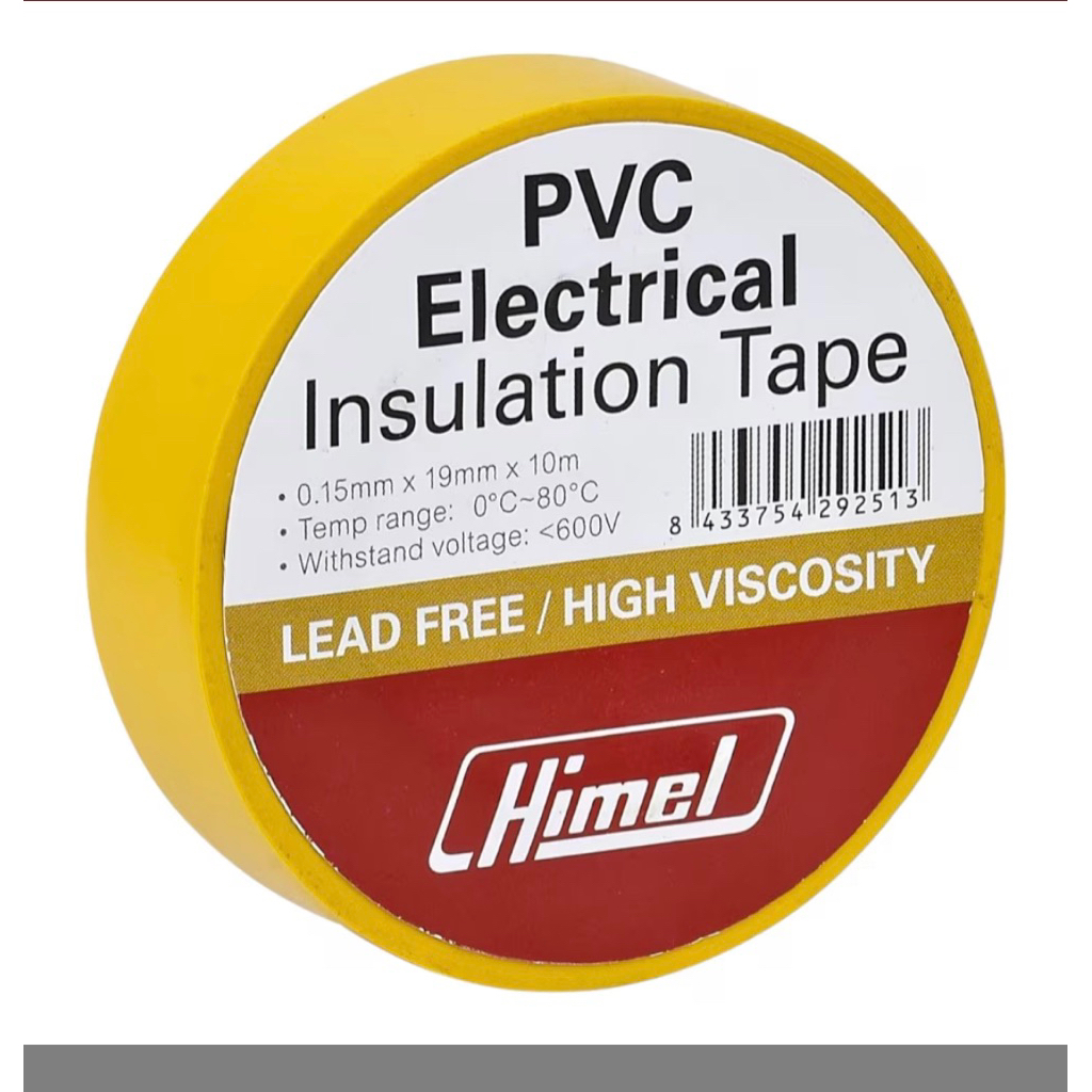 Jual Pita isolasi listrik PVC HIMEL warna Kuning spesifikasi sebagai ...