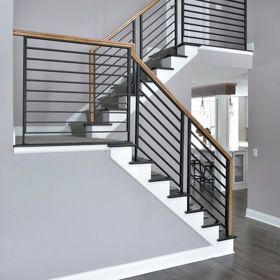 Jual Railing Tangga Besi Kombinasi Kayu | Shopee Indonesia