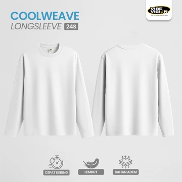 VibeVision Kaos Lengan Panjang Polos Cotton Combed 24s Kaos Navy Polos Pria Premium