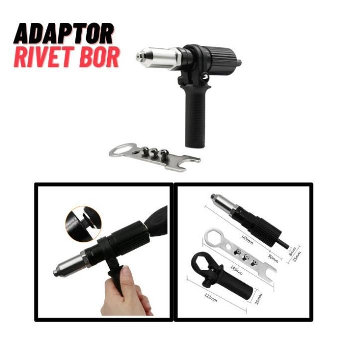 Jual ELECTRIC RIVET GUN ADAPTOR TANG RIPET MESIN BOR ADAPTER ALMUNIUM ...