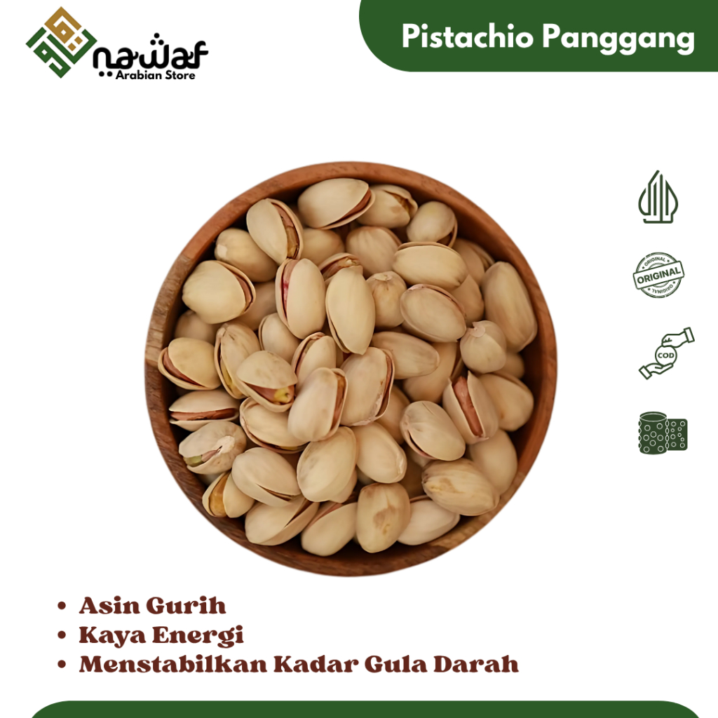 Jual KACANG FUSTUK PISTACHIO 1kg / Kacang Pistachio Arab Fustuk Murah ...