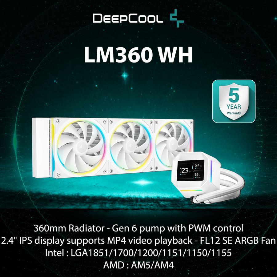 Jual Deepcool LM360 ARGB CPU Liquid Cooler 360mm With a Compact 2.4 ...