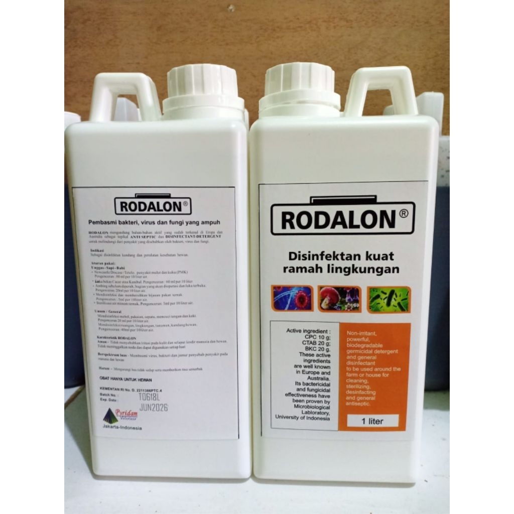 Jual RODALON 1Ltr DISINFECTAN KANDANG dan BAU KANDANG | Shopee Indonesia