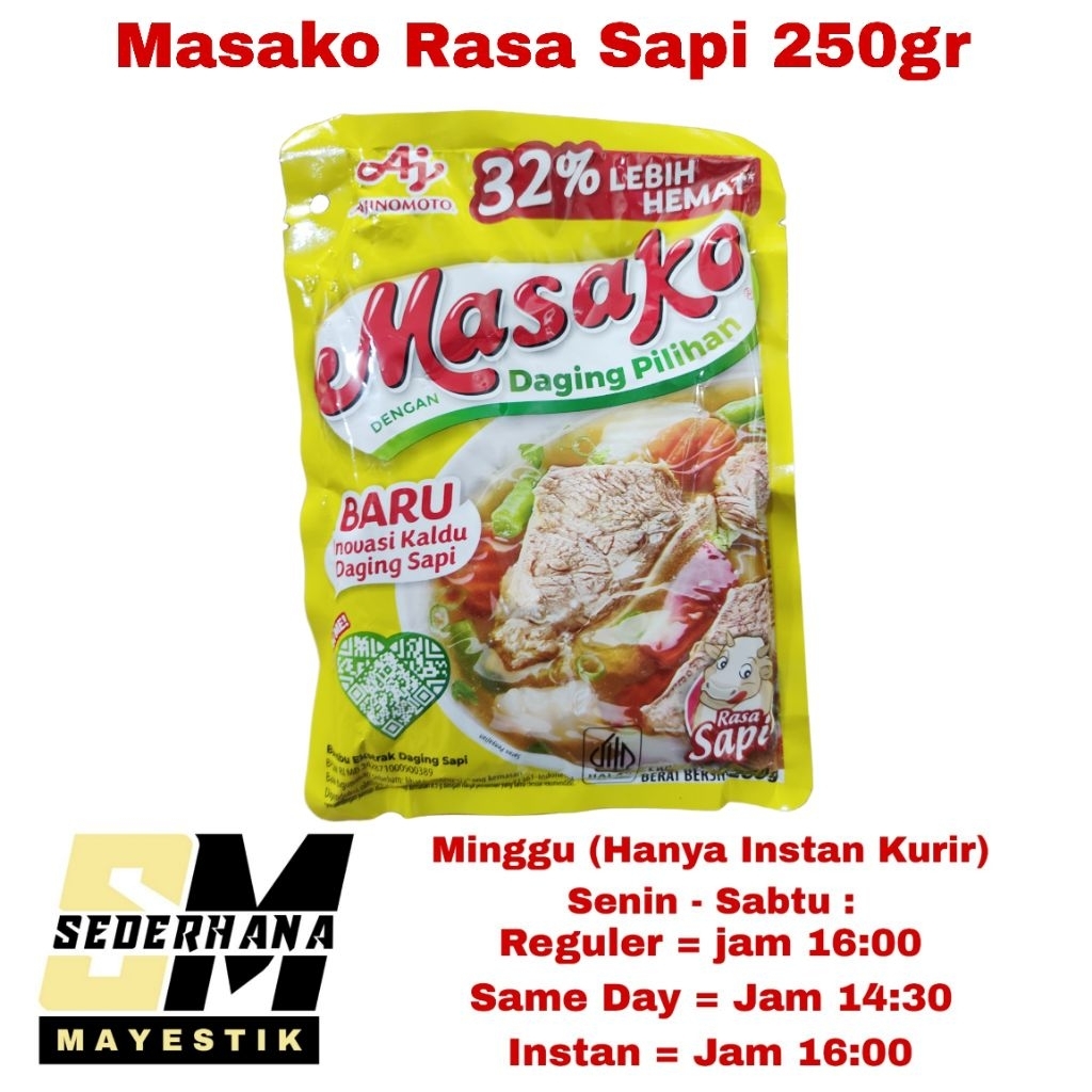 Jual Masako Sapi 250gr / Bumbu Penyedap Cap Masako Rasa Sapi 250 gr ...