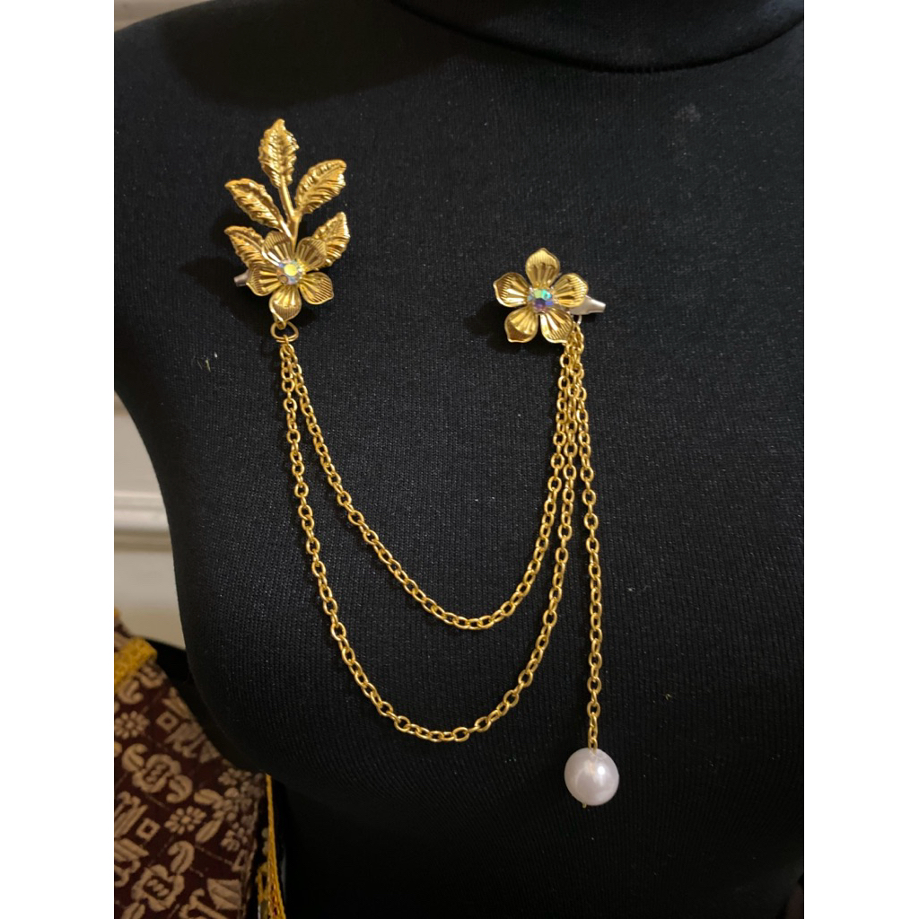 Jual BROS RANTAI KEBAYA JANGGANG,gold | Shopee Indonesia