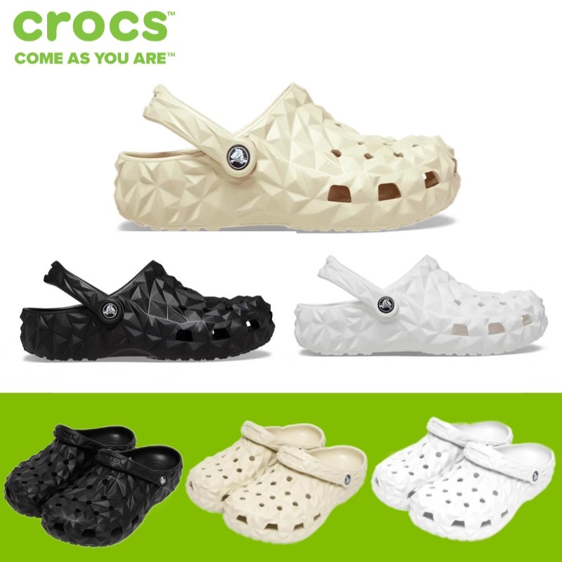Jual Crocs Classic Geometric Clog Unisex / Crocs Geometric - Black ...