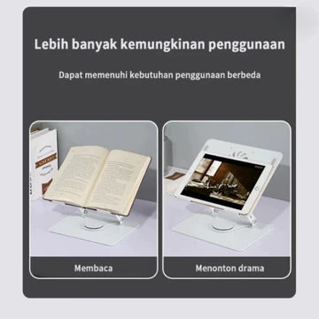 Laptop Stand 360° Rotatable Bisa Dilipat Portable Laptop Stand Dudukan Notebook Meja Aluminium