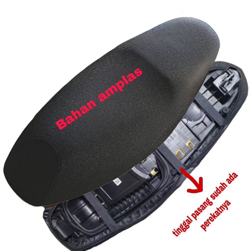 Sarung jok motor Bahan kulit Pasir Premium Anti Cakar Kucing Anti air Anti rembes universal motor bebek matic  langsung pasang Sendiri