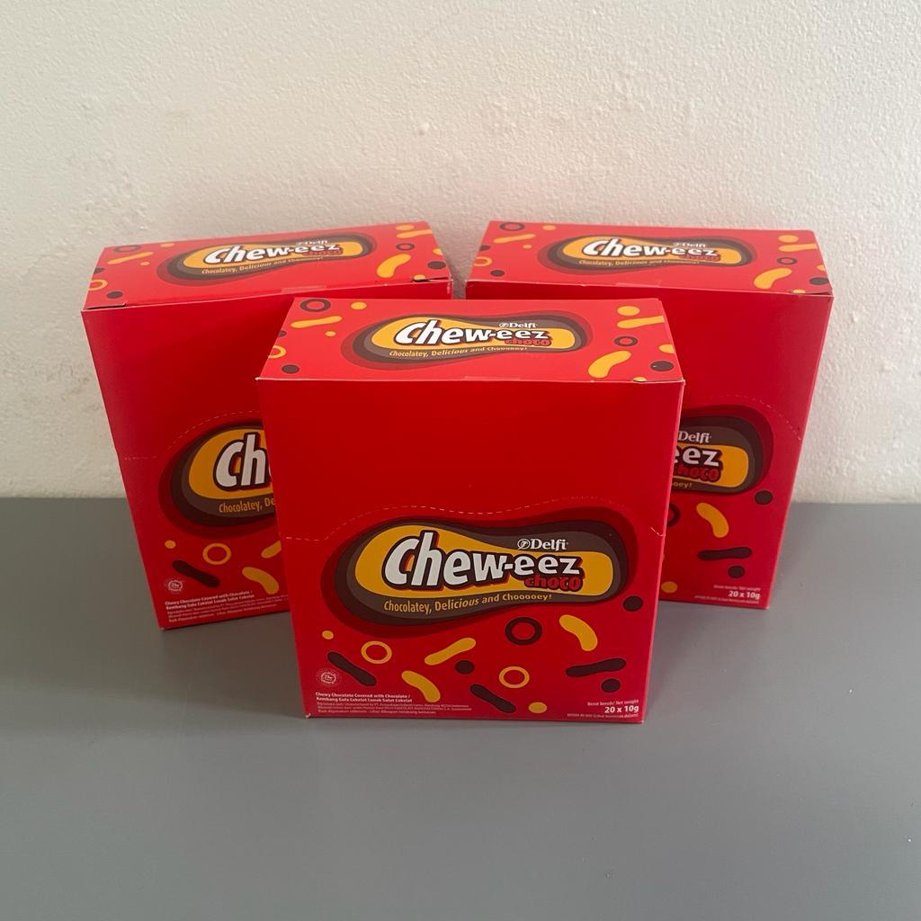 Jual DELFI COKLAT CHEWEEZ LONG 10 GRAM ( BOX / 20 PC ) / CHEW-EEZ CHOCO ...