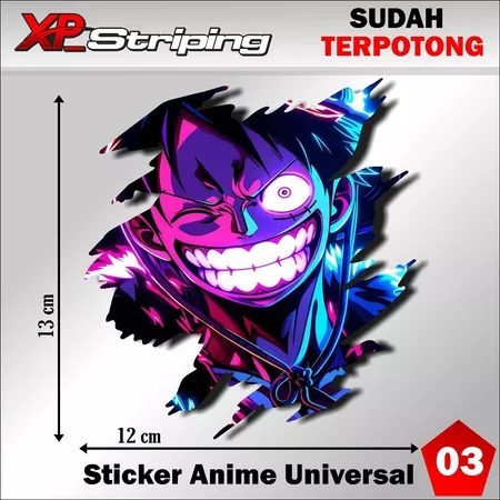 Jual Sticker Anime Kece One Piece Sudah Terpotong Tinggal Tempel XP-03 ...