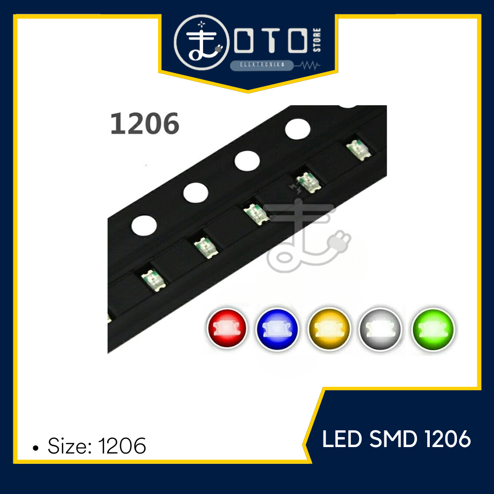 Jual LED SMD 1206 BERBAGAI PILIHAN WARNA LED 1206 SMD BLUE - Merah ...