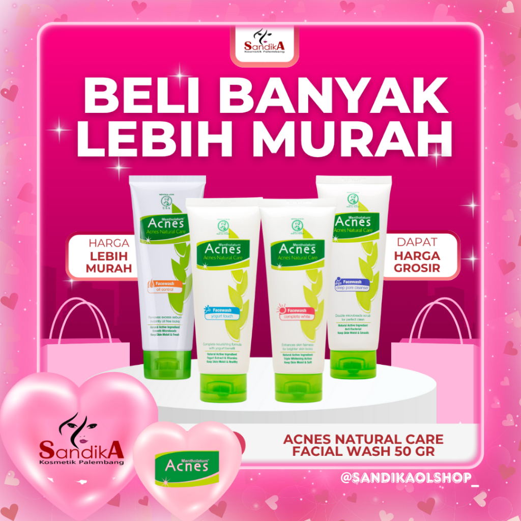 Jual (GROSIR) Acnes Face Wash 50 GRAM | Shopee Indonesia
