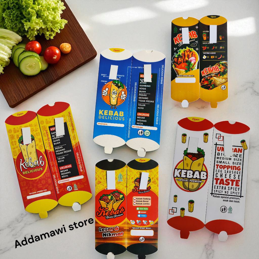 Jual kemasan kebab ivory | bungkus kebab | box kebab | Shopee Indonesia