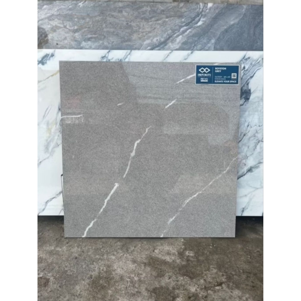 Jual GRANITE LANTAI 60X60 ROYSTON GREY | GLOSSY | INFINITI | Shopee ...