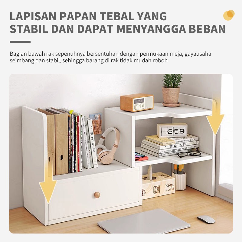 Jual COD Rak meja Desktop Rak Serbaguna rak buku Meja Tempat Minimalis ...