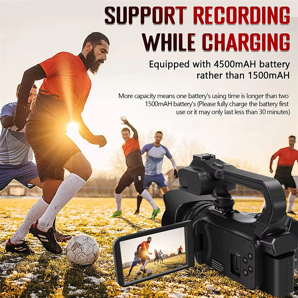 Jual TEEKA RX200 64MP 18X Zoom Handycam 6K/60FPS HD Video Camcorder ...