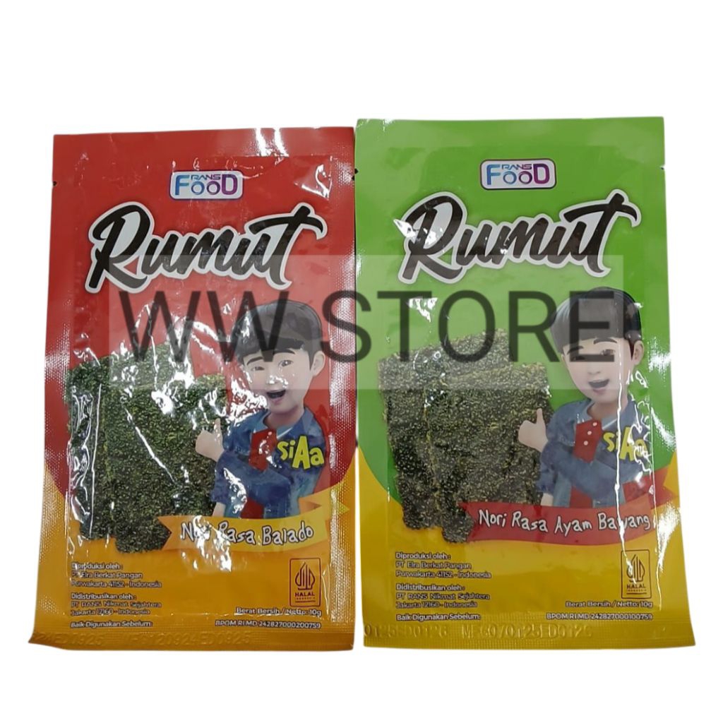 Jual Cemilan snek makanan ringan rumput laut rasa balado ayam bawang ...