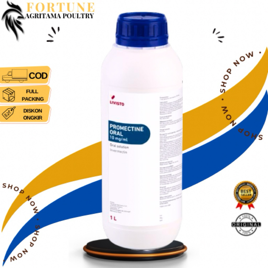 Jual PROMECTINE ORAL 1 Liter - Obat Kutu, Cacing, Gurem - LIVISTO, AGRO ...