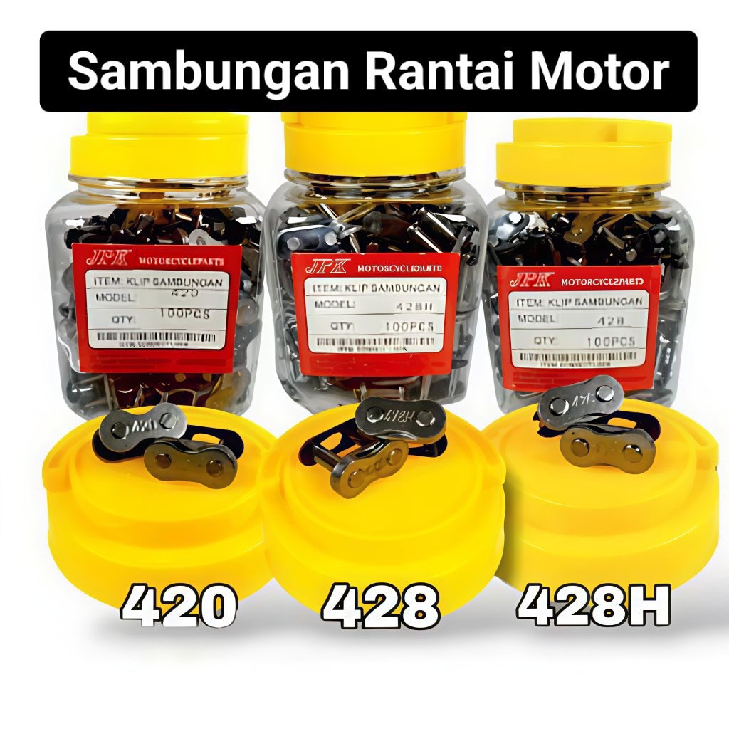 Jual ( 420 428 428H 520 ) Sambungan rantai rante gir gear roda motor ...