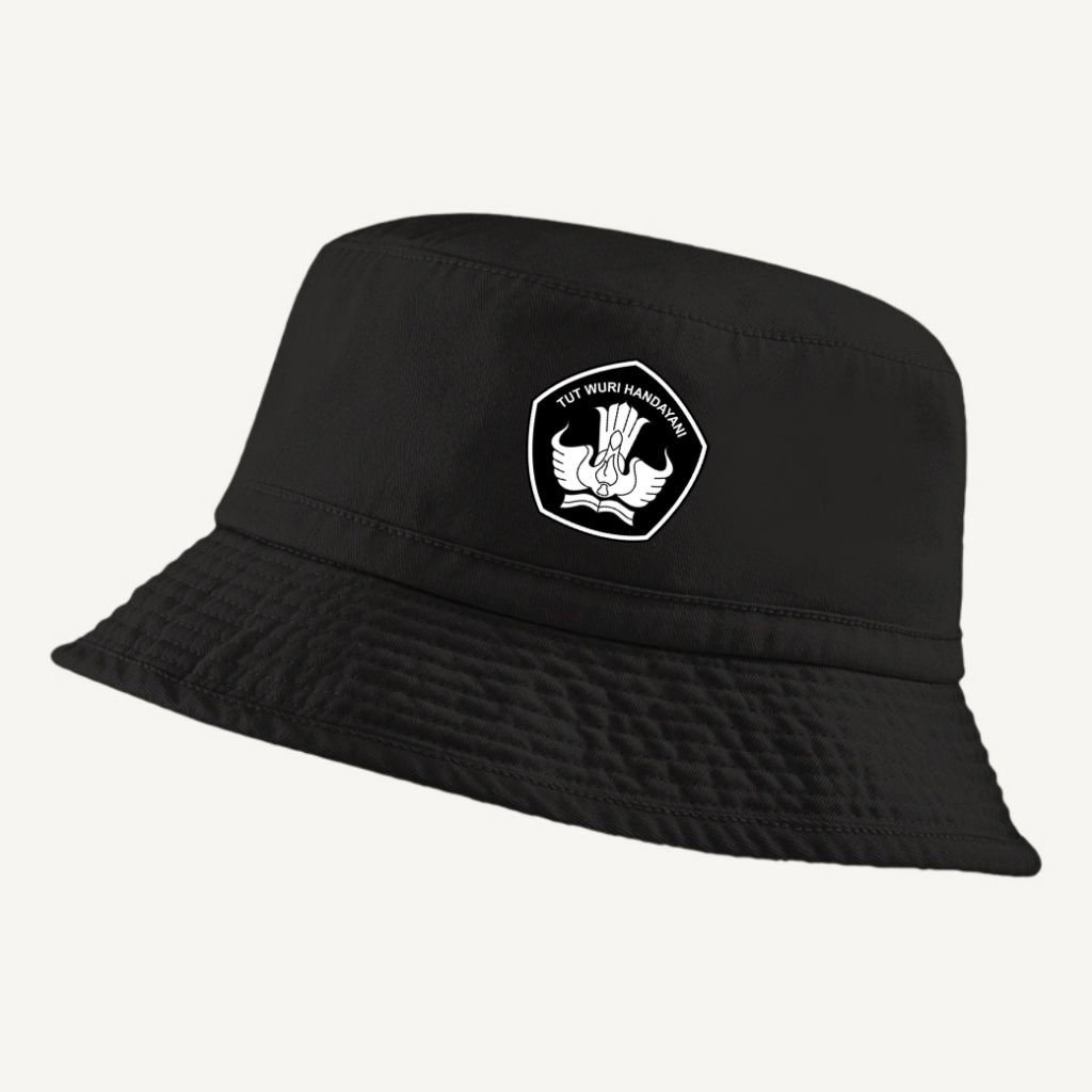 Jual TOPI BUCKET SD TUT WURI HANDAYANI LOGO HITAM | Shopee Indonesia