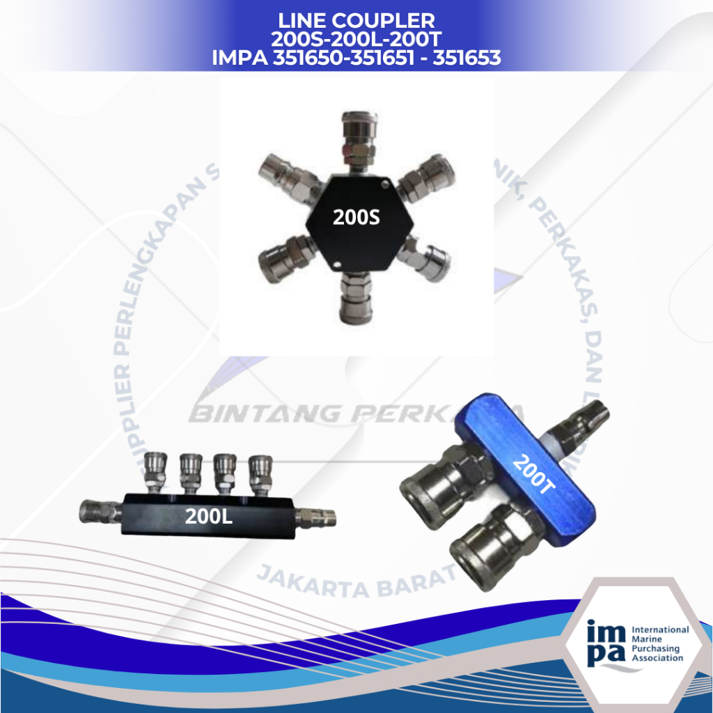 Jual LINE COUPLER 200S-200L-200T IMPA 351650-351651 - 351653 | Shopee ...