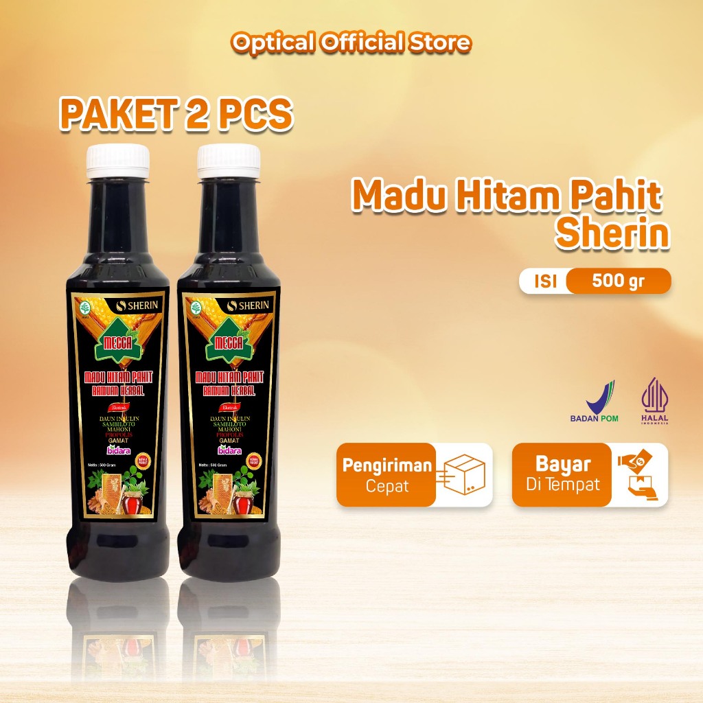 Sherin - Paket 2 Pcs Madu Hitam Mecca Membantu Atasi Diabetes dan Asam Urat
