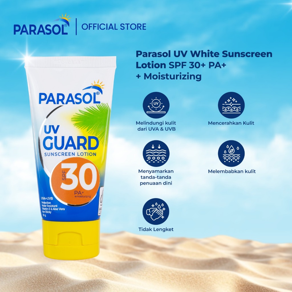 Parasol Lotion Tabir Surya Spf30 Pa+ - 100 Gr Sunscreen Spf 30 - foto 4