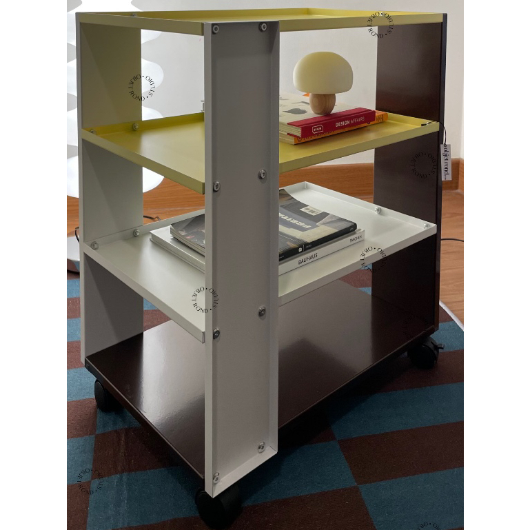 Jual [objet rond] colorblock trolley rack | rak display besi kecil ...