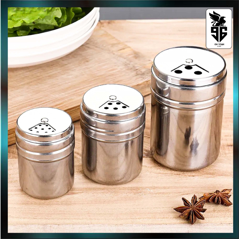 Jual OY Botol Garam Shaker Stainless Wadah Bumbu Tempat Garem Gula ...