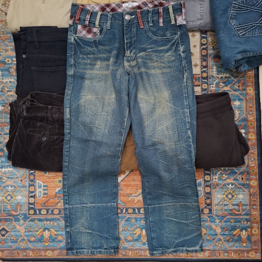 Jual Longpants Jeans Rework | Shopee Indonesia