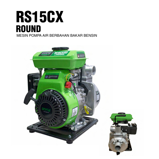 Jual RYU Mesin Pompa Air 1.5 inch 5 HP RS15CX / Gasoline Waterpump ...