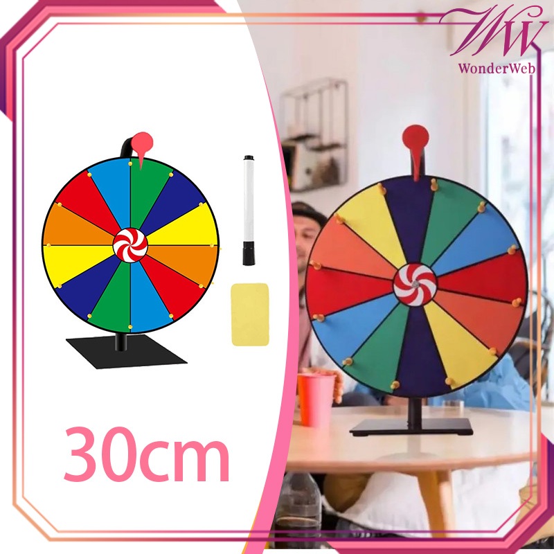 Jual Wheel Fortune Warna Lucky Wheel 30cm Permainan Roda Putar Spin ...