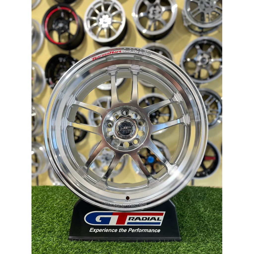 Jual velg racinghart cp035 full polish r18 pcd 5x114 lebar 9,5 kondisi ...